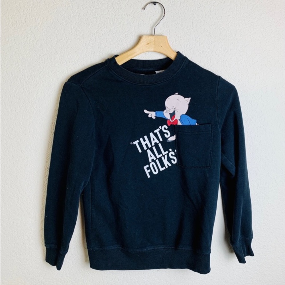 Zara's Kids Looney Tune Sweatshirt Black size 11/12 years Very Gently worn